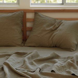 Parachute Linen Pillowcase Set Back Envelope Surplus Size Standard